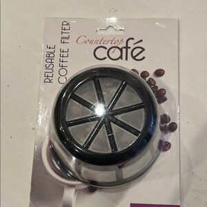 Countertop Café Reusable Coffee Filter - Black